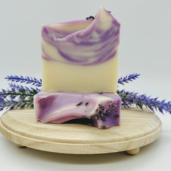 Lavender Handmade Soap Bar Vegan Cold Process - Picture 2 of 2